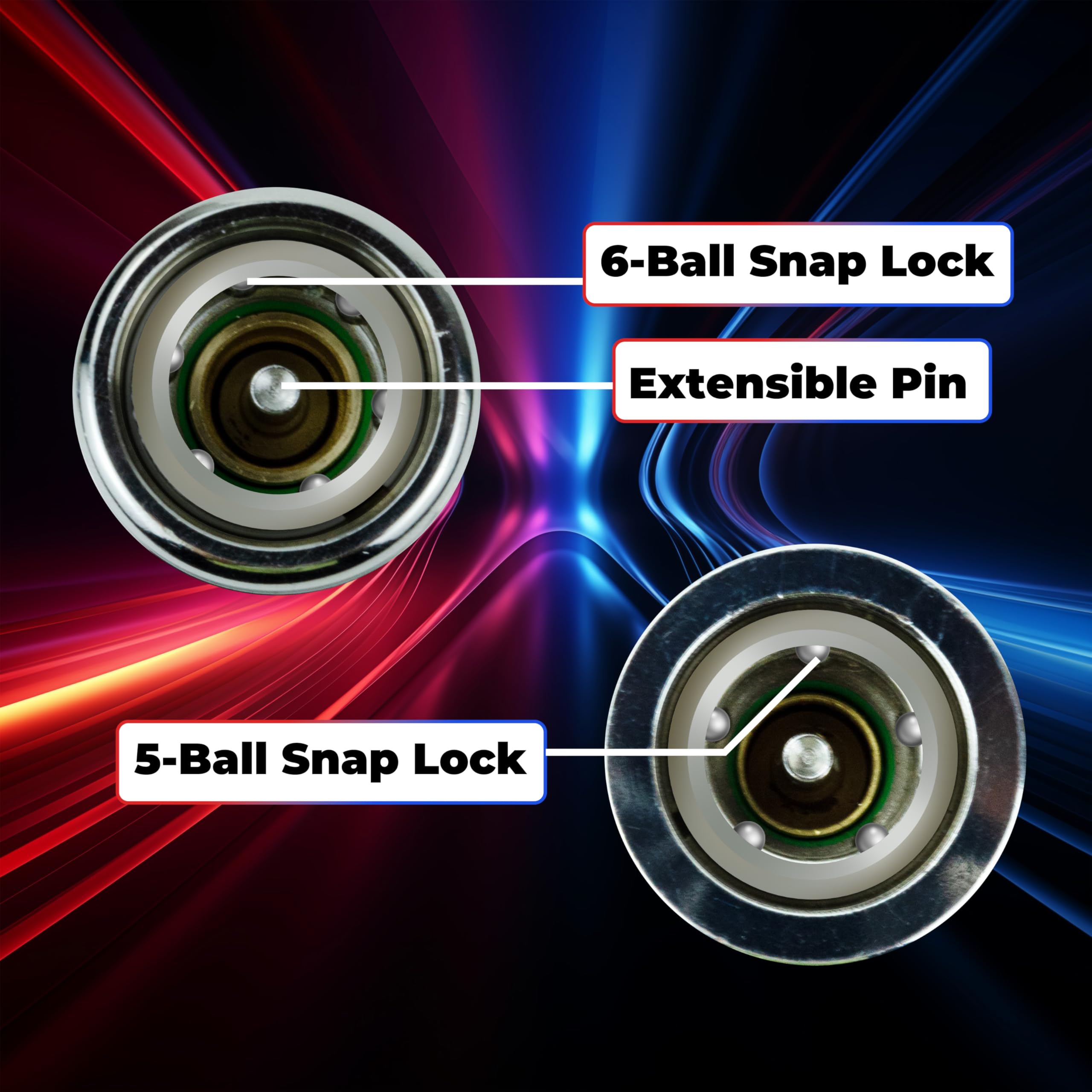 BFXM coupler plating texture demonstrating corrosion-resistant finish and durability