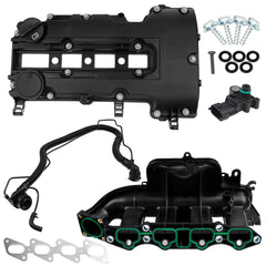 BHB front view of intake manifold and valve cover showing fit and finish benefit