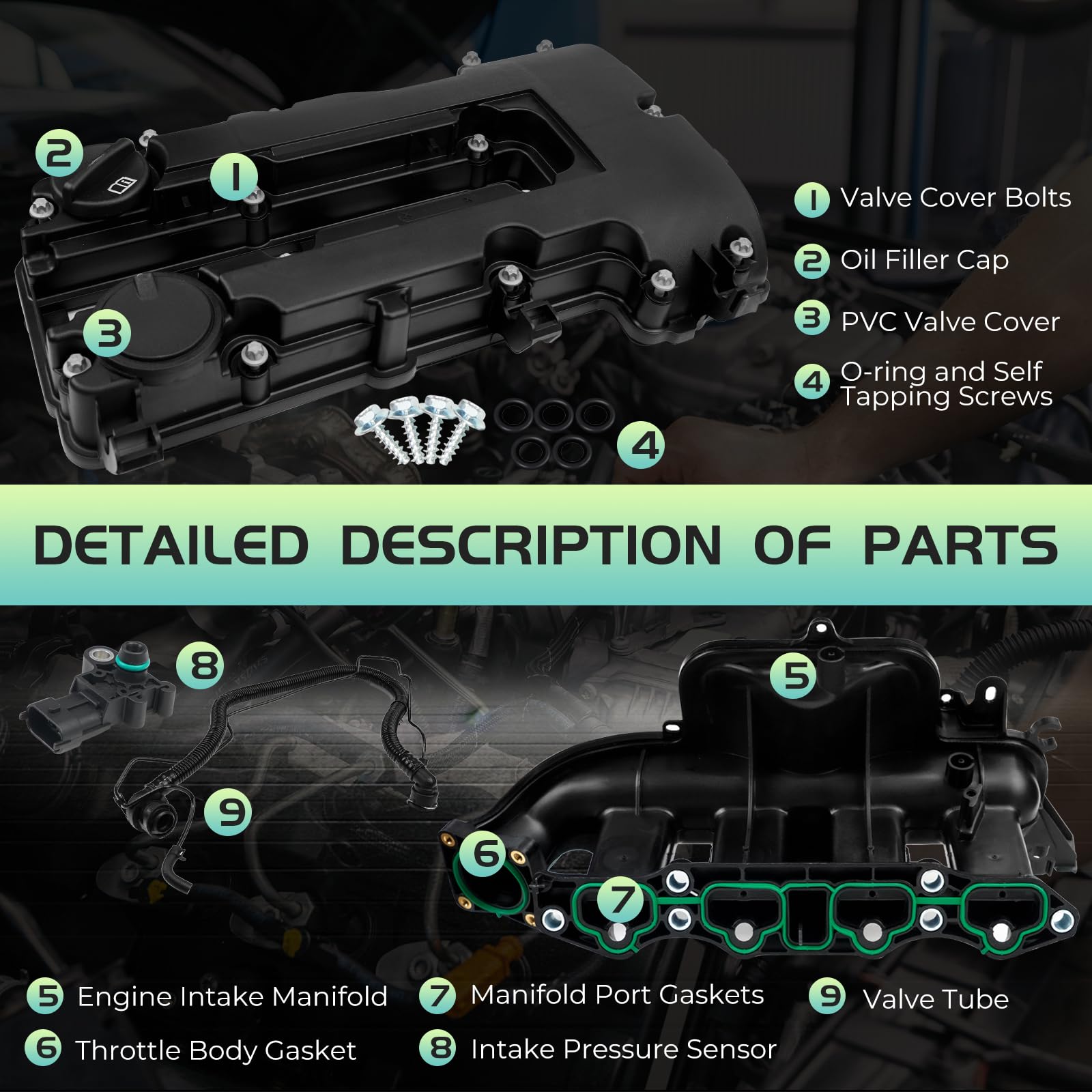 BHB parts installed in engine bay demonstrating direct-fit restoration benefit