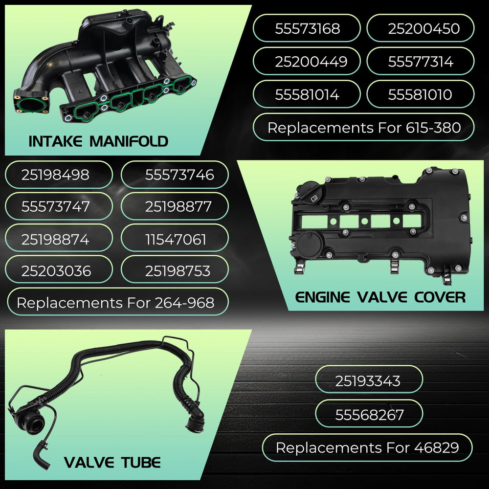 BHB valve cover detail with oil-fill port showing improved leak prevention benefit