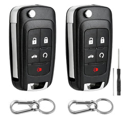 BHUMKEY front view of two 5-button replacement fobs showing design and benefits