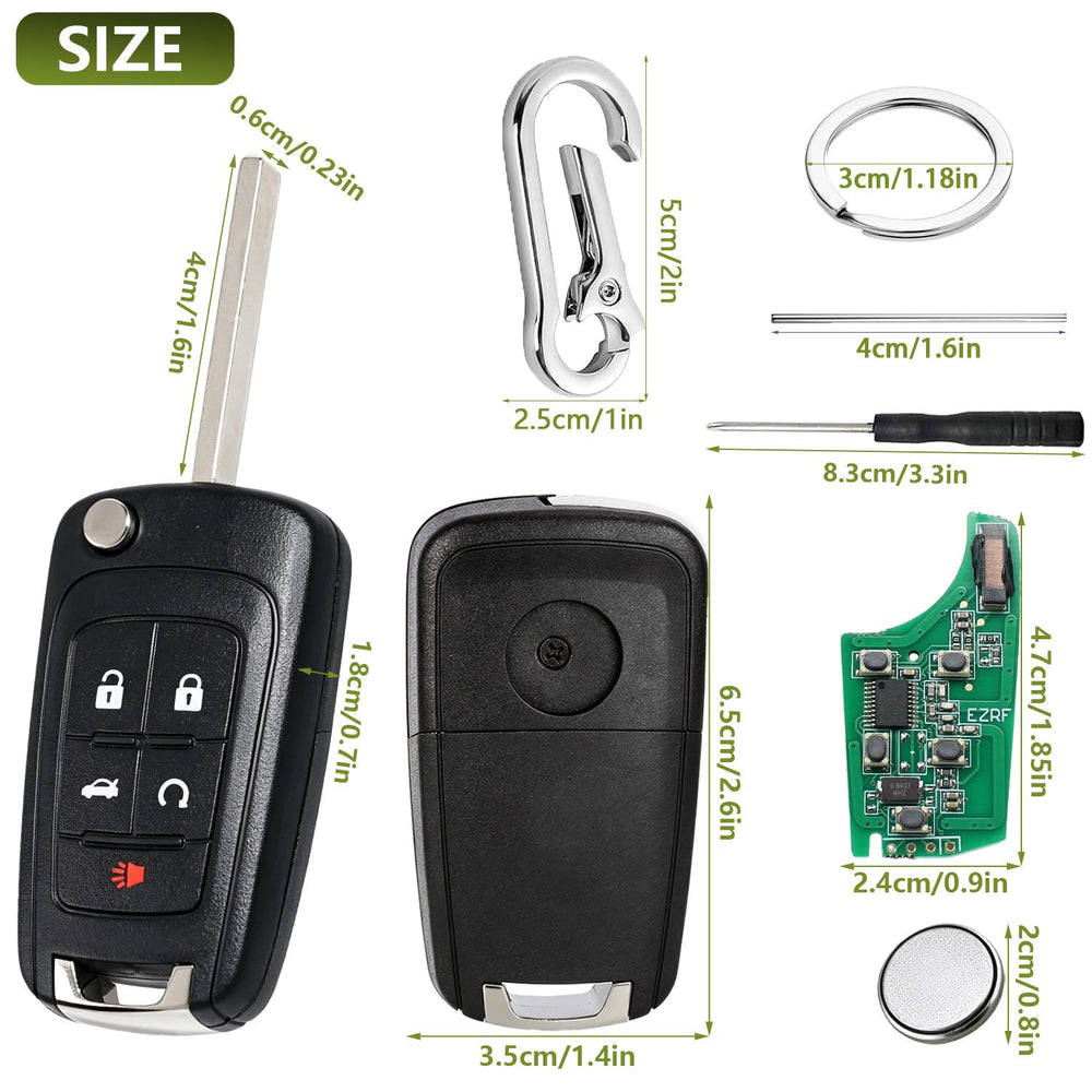 BHUMKEY included accessories laid out showing keyrings remove-pin tool and instructions