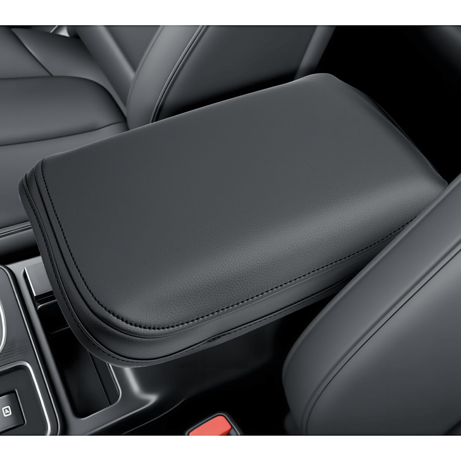 BIBIBO front view showing fitted armrest cover protecting console