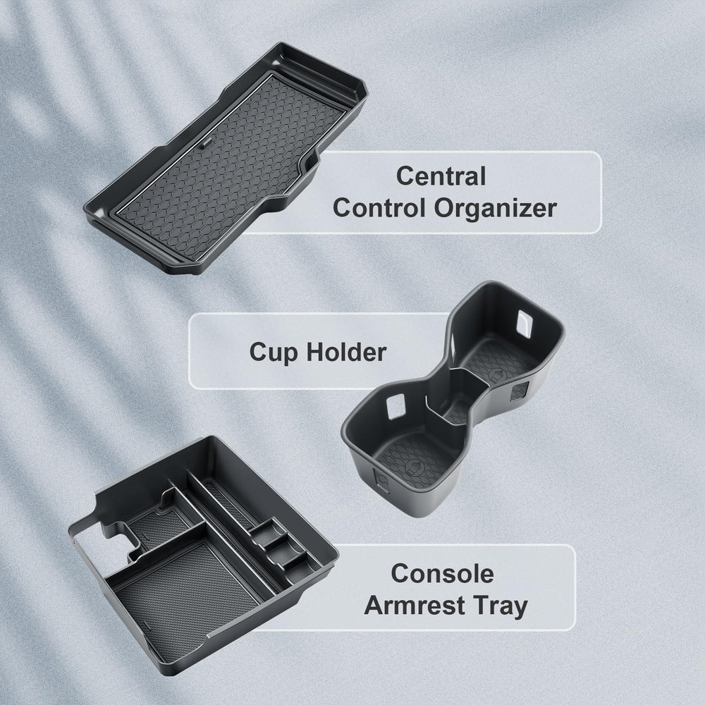 BIBIBO tray holding phone, keys and coins keeping items visible and within reach