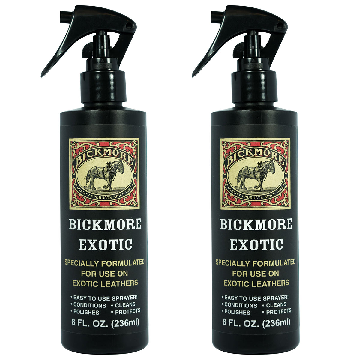 Bickmore front packaging showing two 8 oz bottles and product benefit