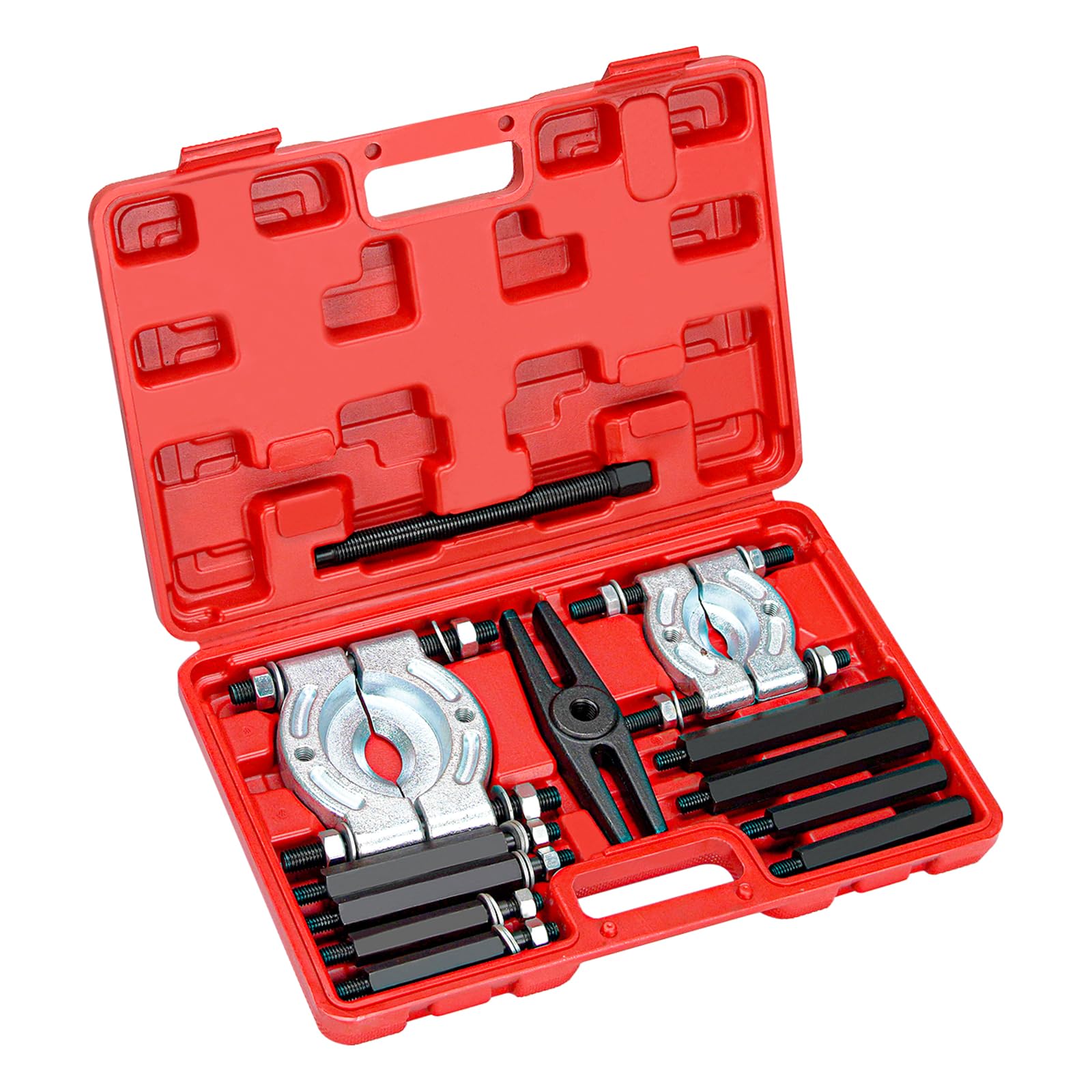 Bicos front packaging showing full 12-piece puller set and case, organized for quick access