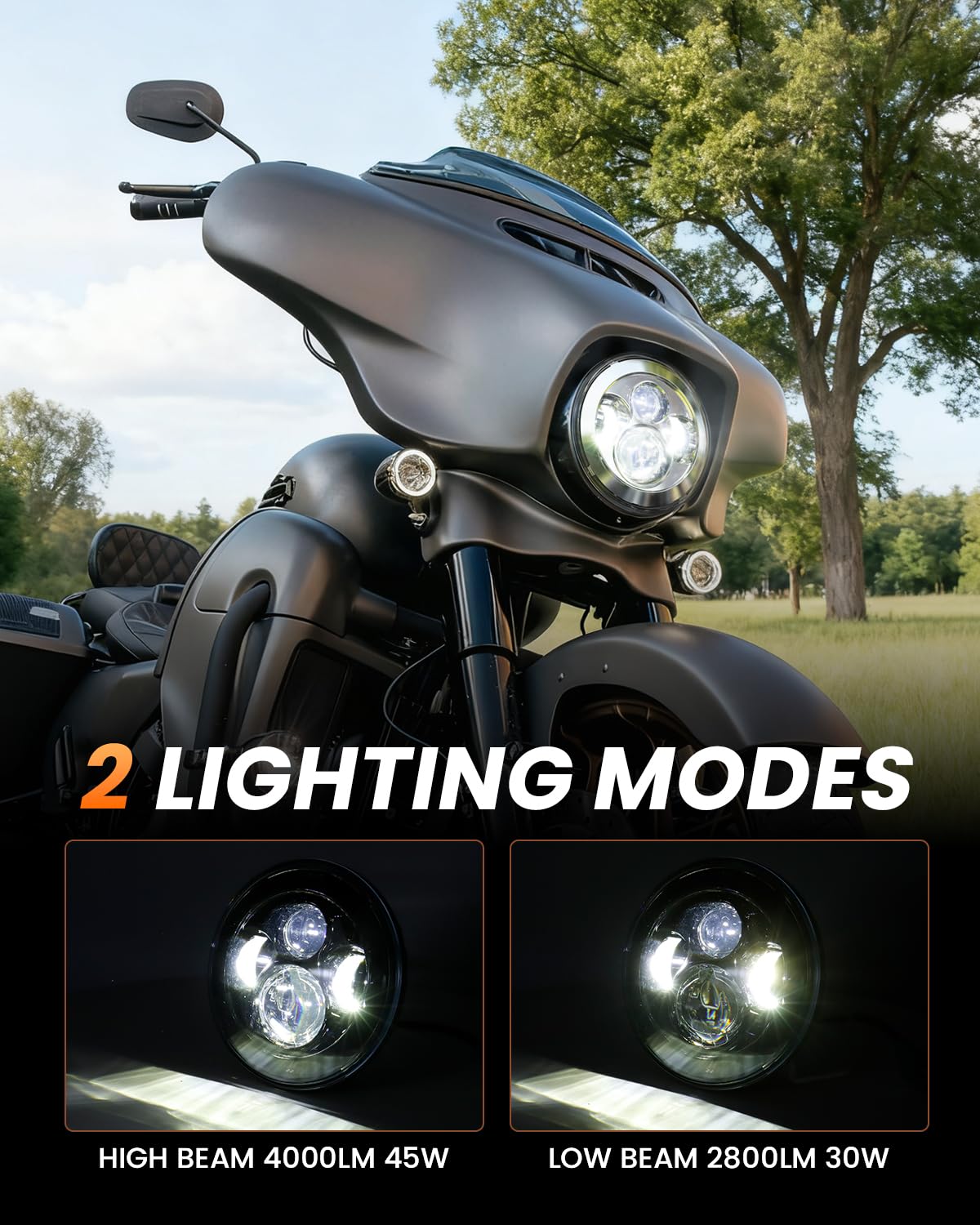 BICYACO close-up lens detail showing LED array and durable scratch-resistant surface benefit