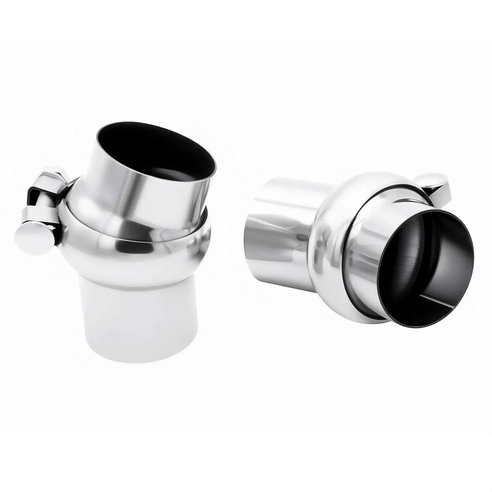 Bielpord end detail with humps and bevel for secure clamp and weld benefit