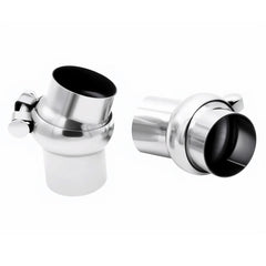 Bielpord end detail with humps and bevel for secure clamp and weld benefit
