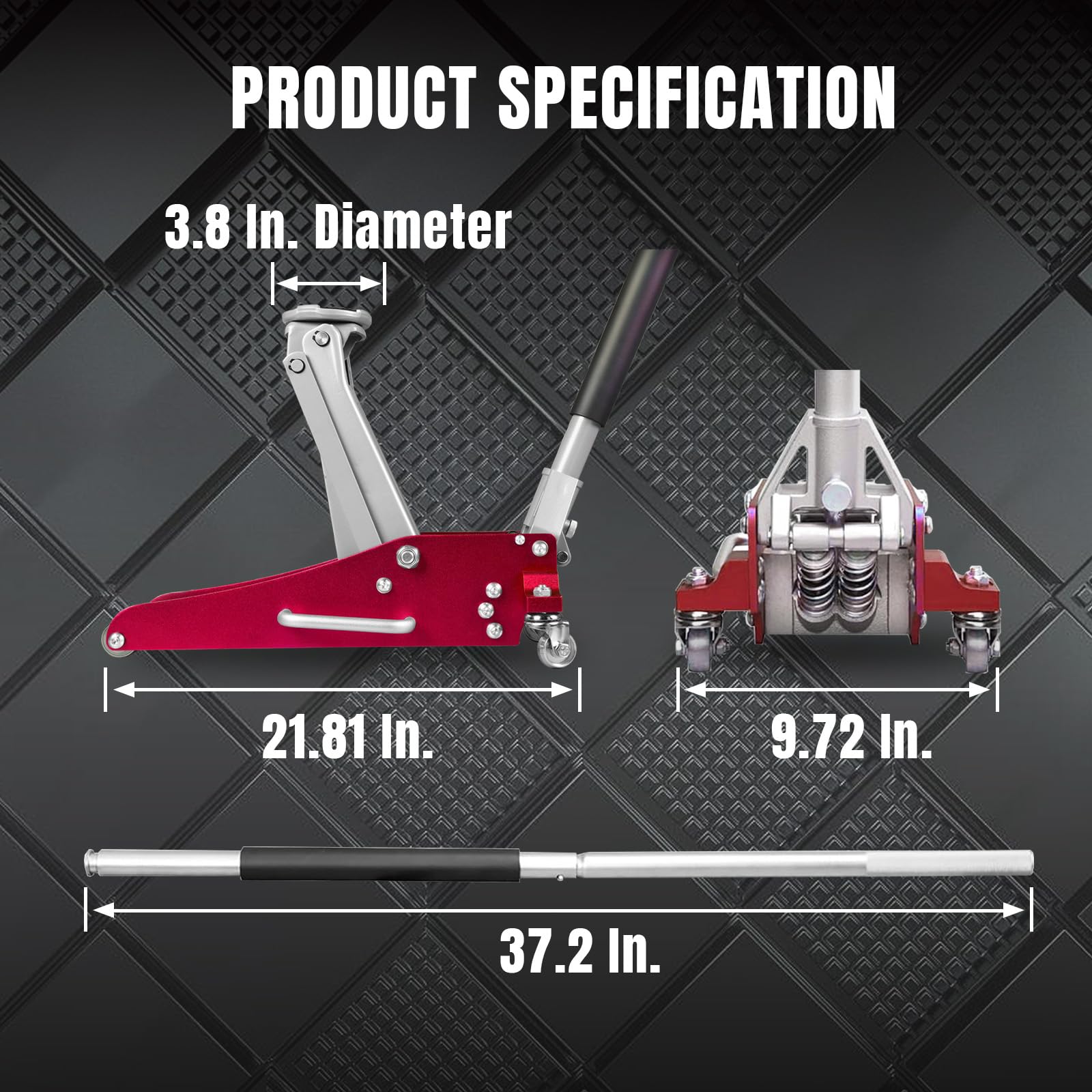 BIG RED aluminum and steel construction showing durable lightweight build