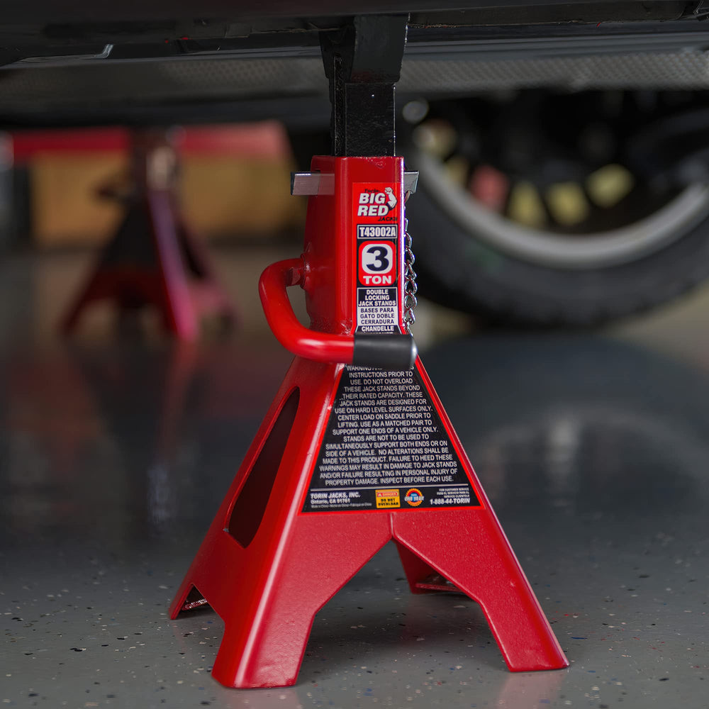 BIG RED product label and packaging showing ASME compliance and warranty
