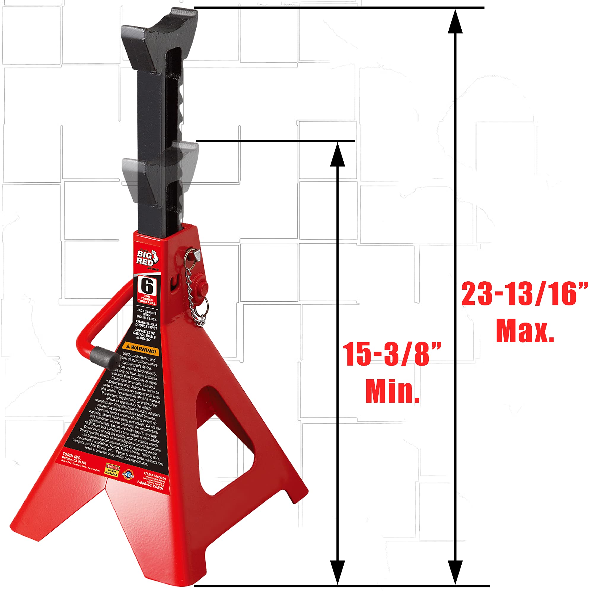 BIG RED close-up of saddle demonstrating large contact area for safer load support