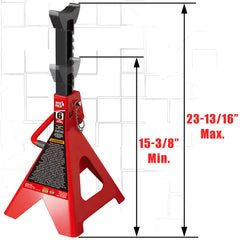 BIG RED close-up of saddle demonstrating large contact area for safer load support