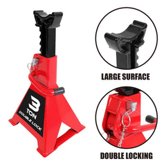 BIG RED image of pyramid foot base demonstrating broad stability benefit