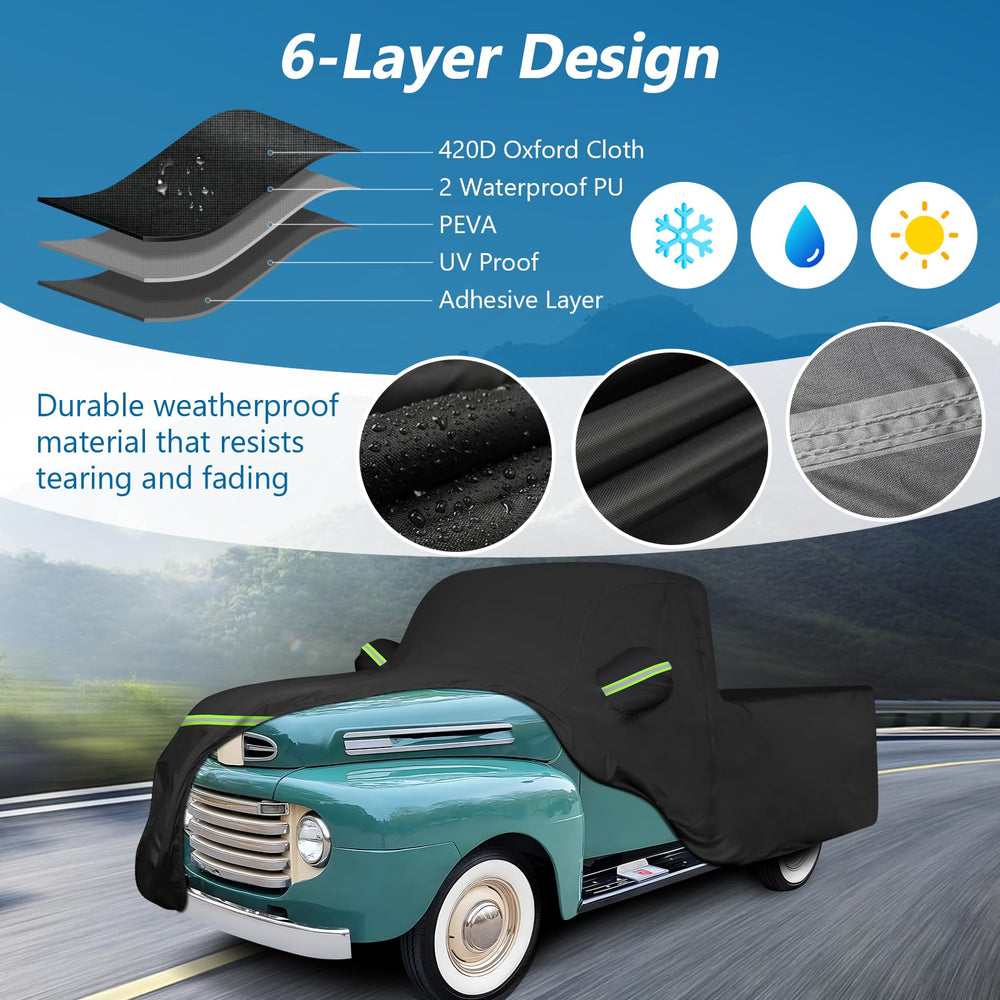 BIGACOVER fabric close-up showing 420D Oxford texture and weather resistance
