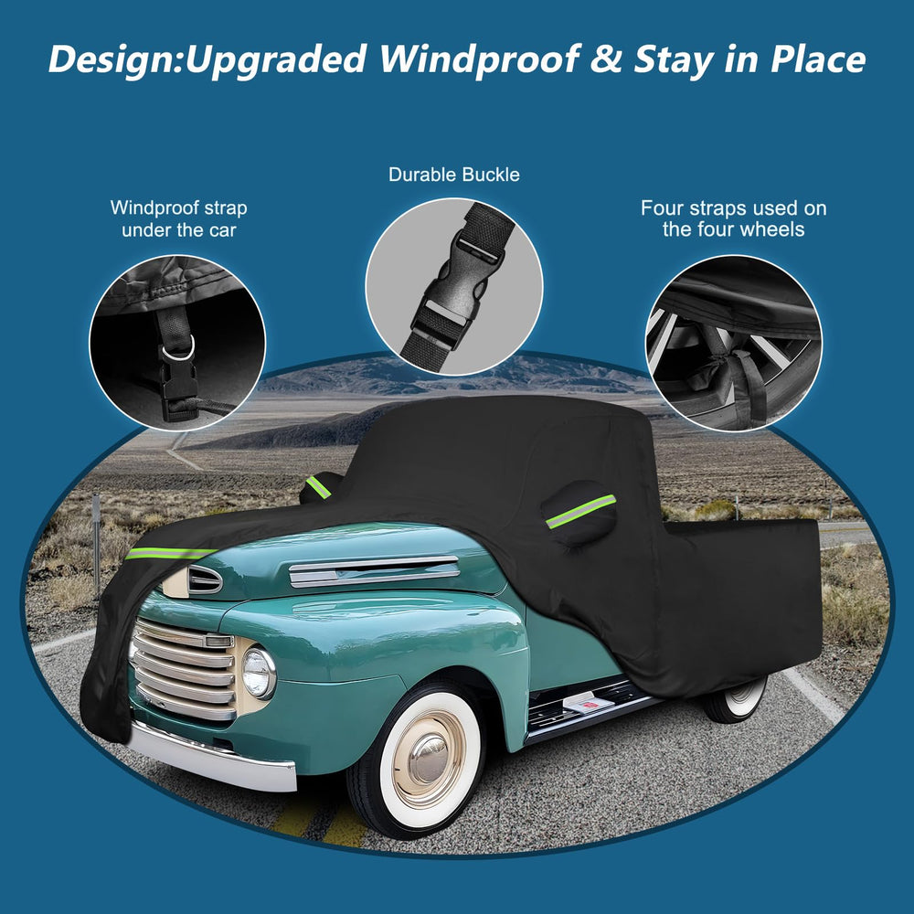 BIGACOVER driver-side zipper open for convenient cab access and protection