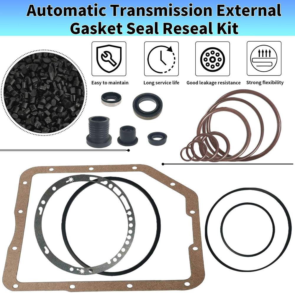 BIGLKNM pan gasket positioned on pan to demonstrate OEM-style fit