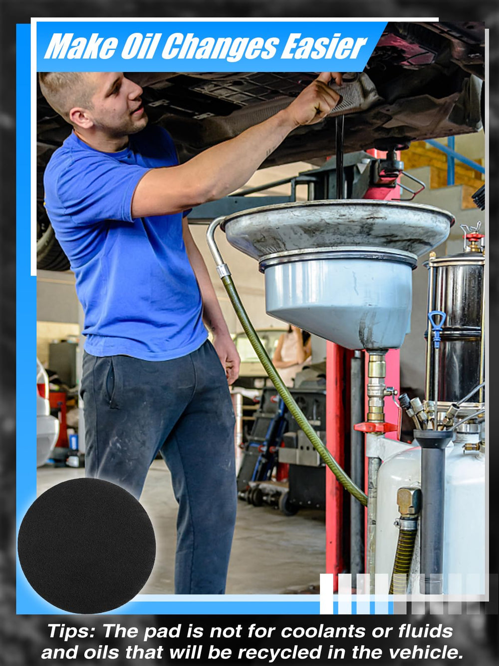 Bigmeta pad being rinsed under tap water to show easy cleaning and reuse capability