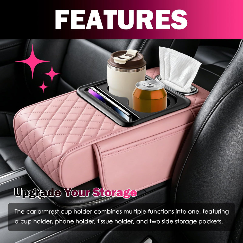 BILEKSU cup holder and phone slot detail keeping drinks and devices secure