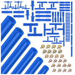 BILEKSU front packaging showing full 94-piece vacuum hose kit for easy identification