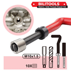 BILITOOLS 304 stainless insert detail showing corrosion resistance benefit