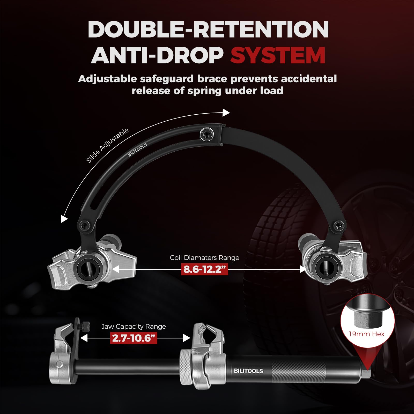BILITOOLS adjustable holder connecting compressors to maintain alignment