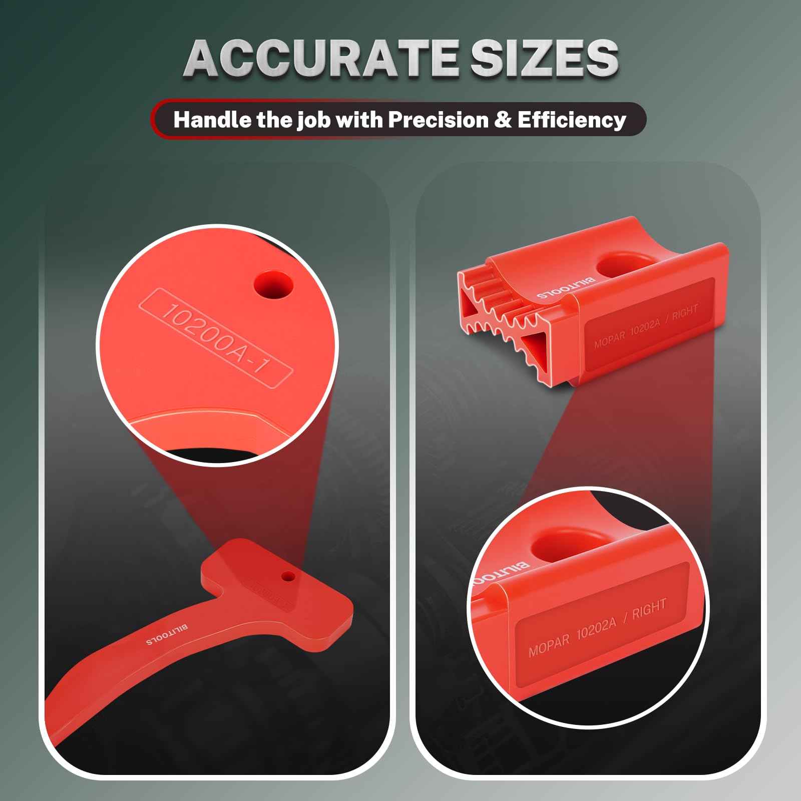 BILITOOLS camshaft tensioner locking pin detail, reliable tensioner retraction benefit