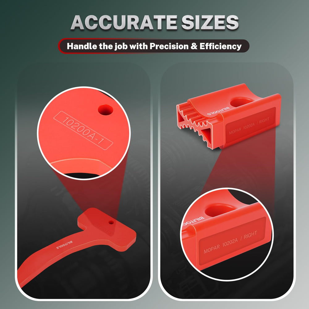 BILITOOLS camshaft tensioner locking pin detail, reliable tensioner retraction benefit