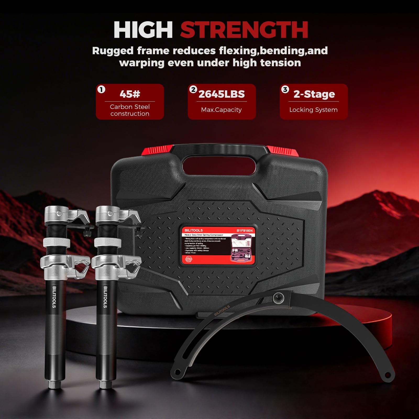 BILITOOLS carbon steel finish detail indicating durability and resistance