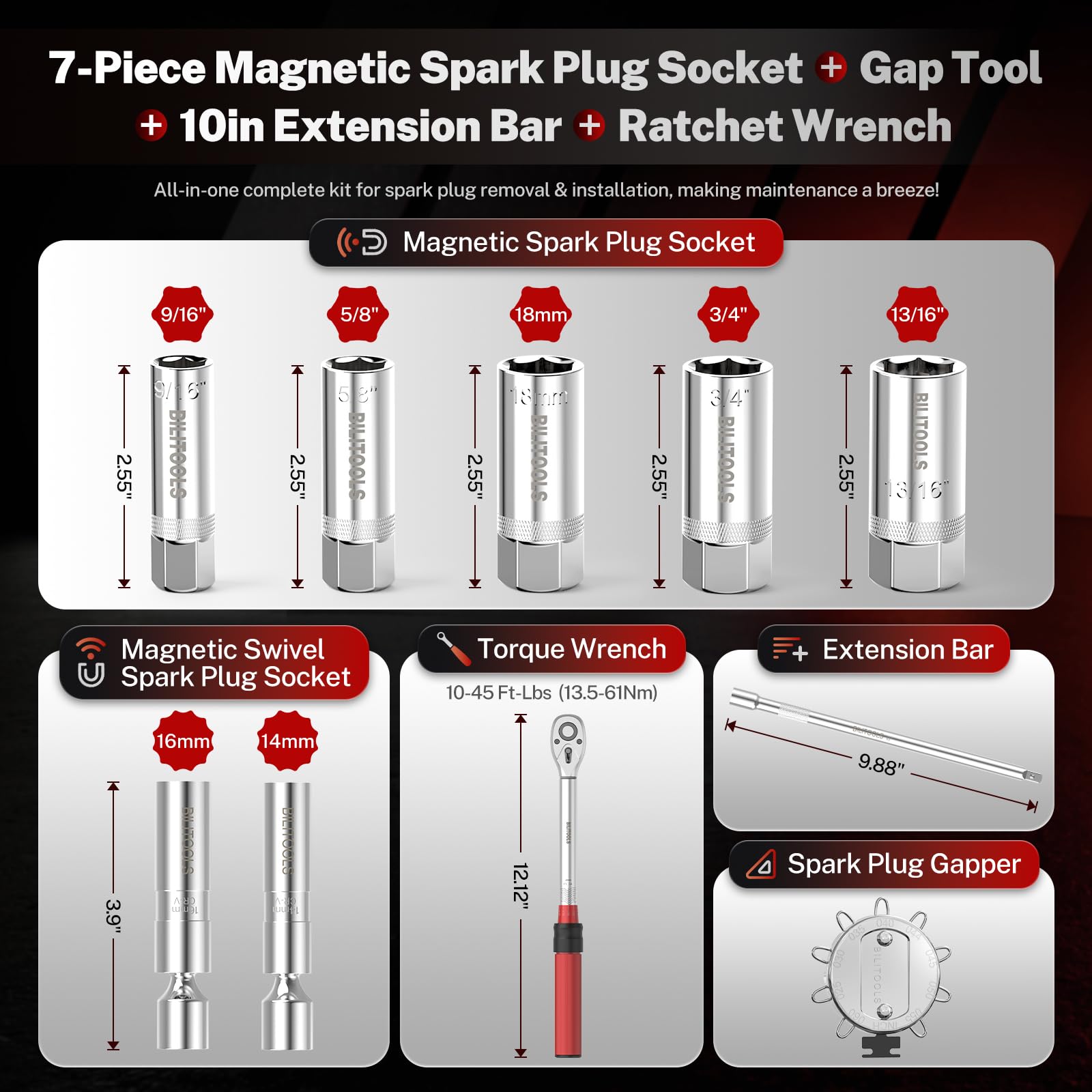 BILITOOLS torque wrench handle close-up offering precise grip control