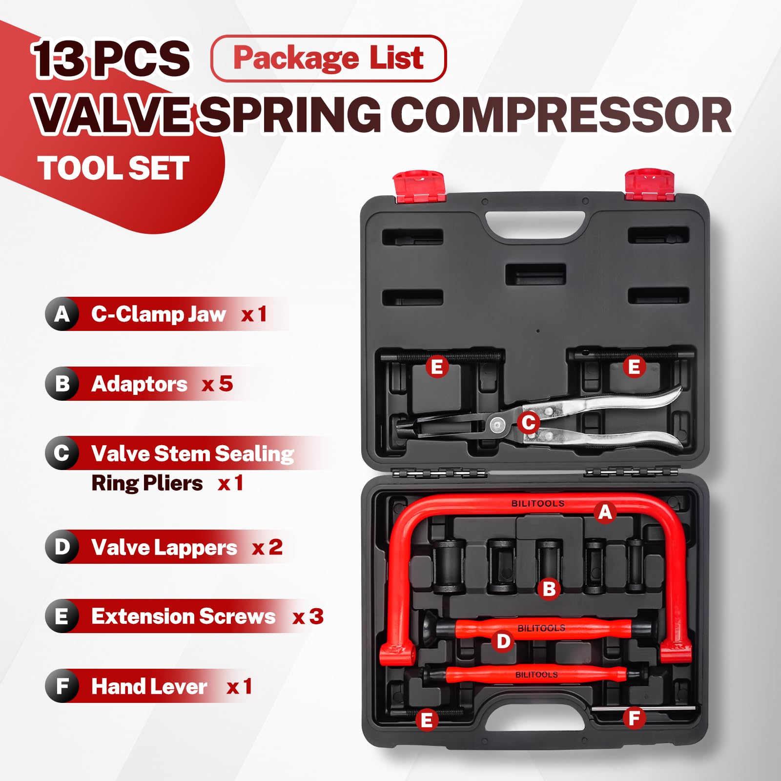 BILITOOLS extension screws detail illustrating adjustable clamp reach