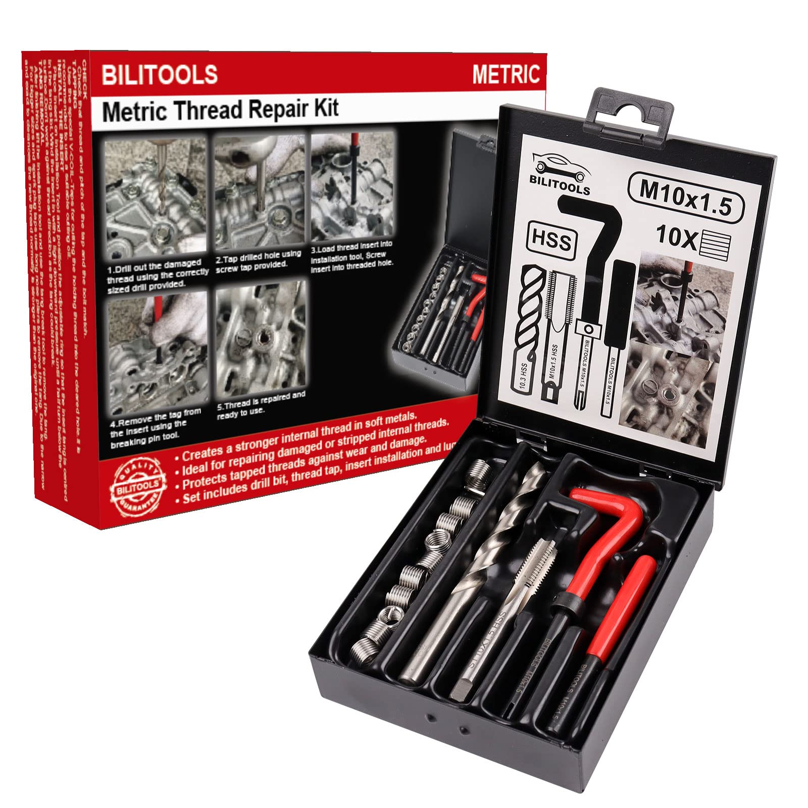 BILITOOLS front case open showing organized kit for fast access