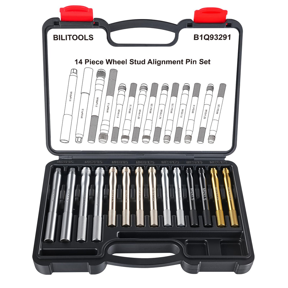 BILITOOLS front of case and pins showing organized storage and quick selection