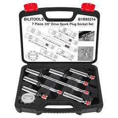 BILITOOLS front packaging showing full spark plug socket set and case, convenient storage