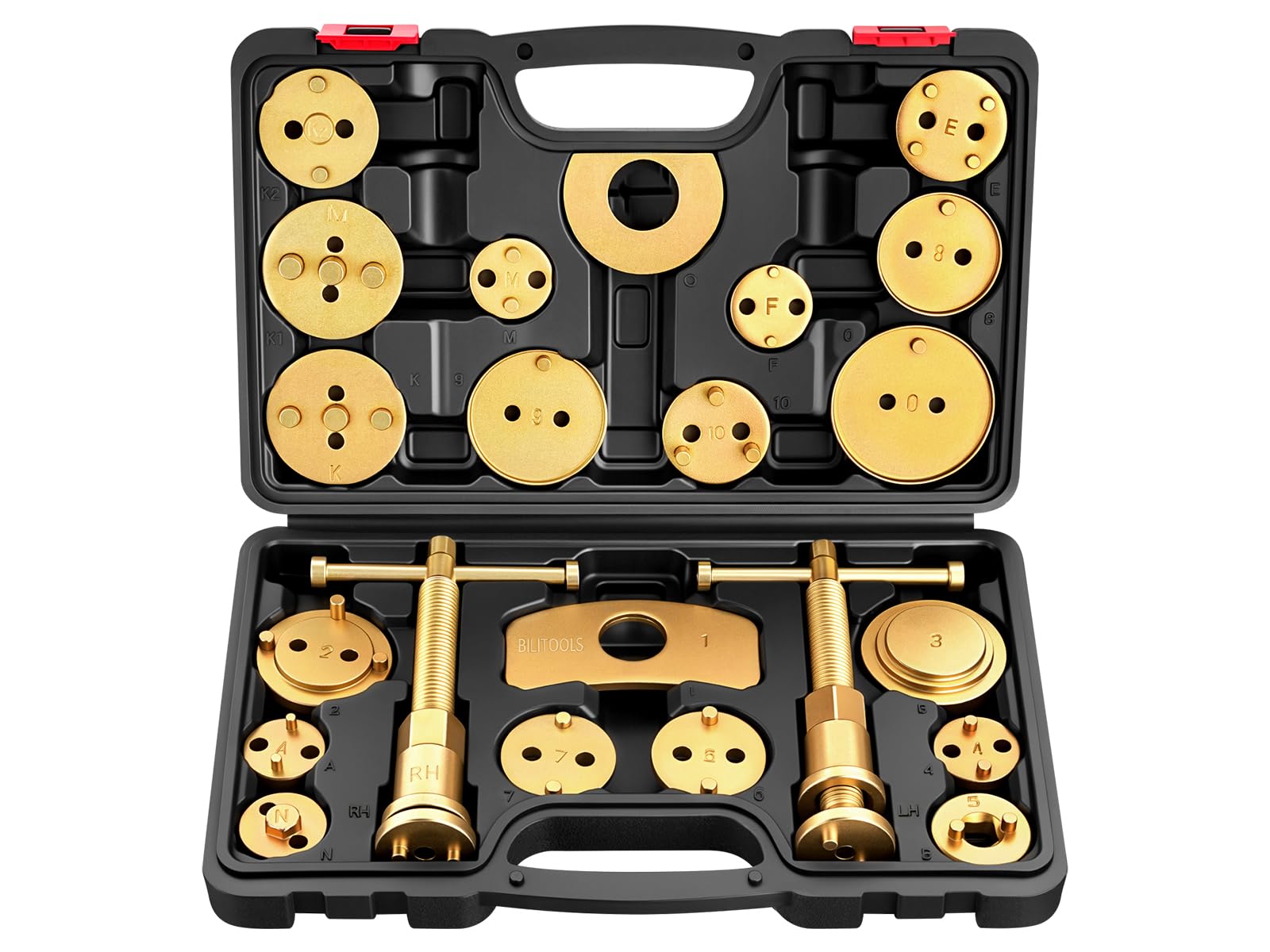 BILITOOLS front view of open case showing organized kit and quick selection benefit