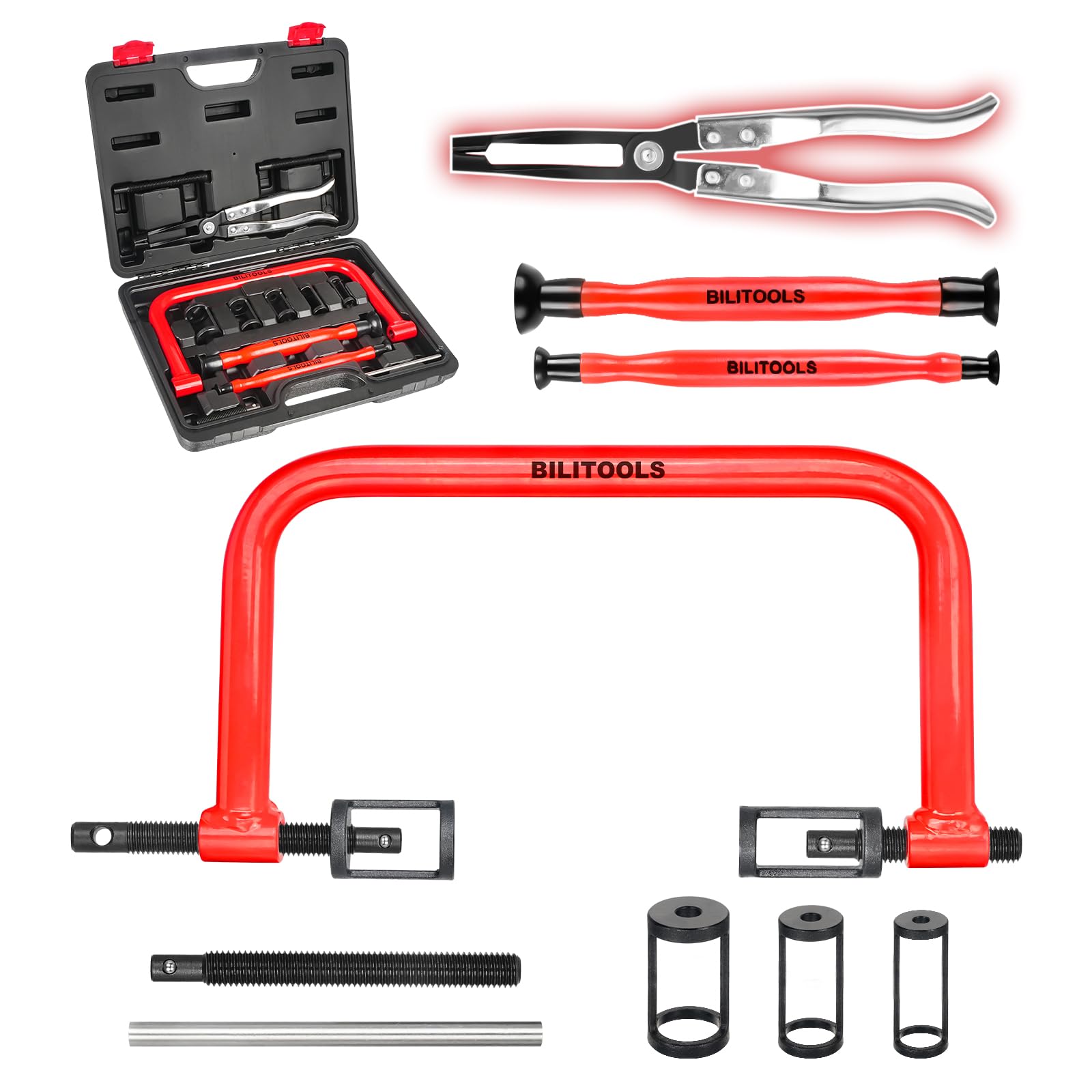 BILITOOLS kit front view showing all components for complete valve service