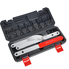 BILITOOLS front view of complete pulley holder kit showing organized layout and portability