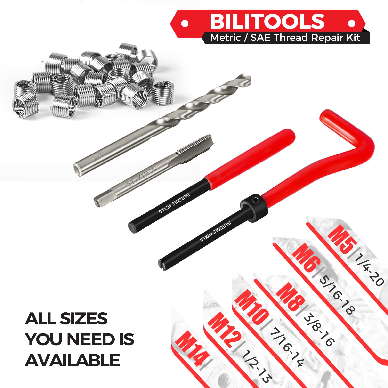 BILITOOLS installation tool in use installing insert for fast repairs