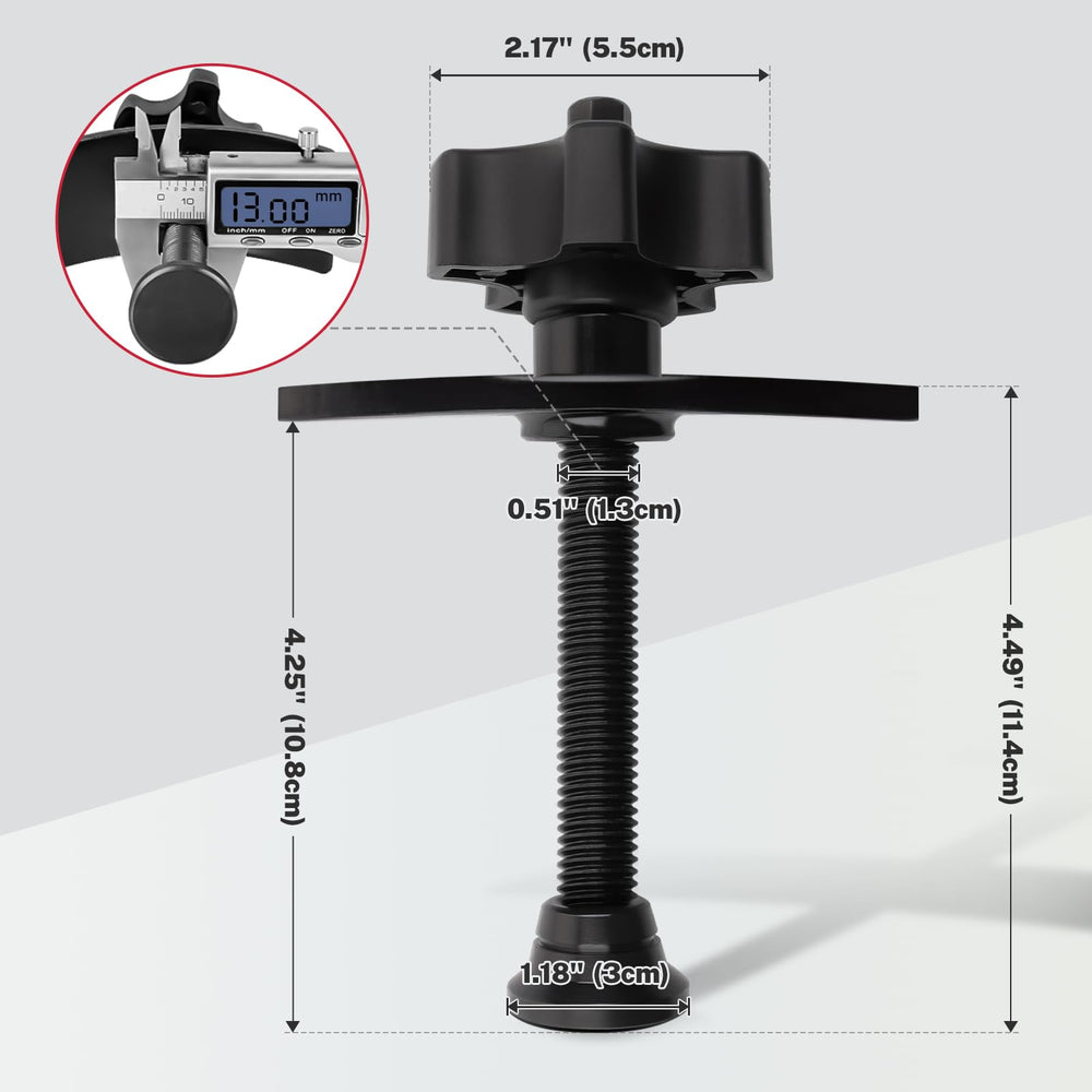 BILITOOLS pentagonal knob detail for comfortable grip and reduced hand fatigue