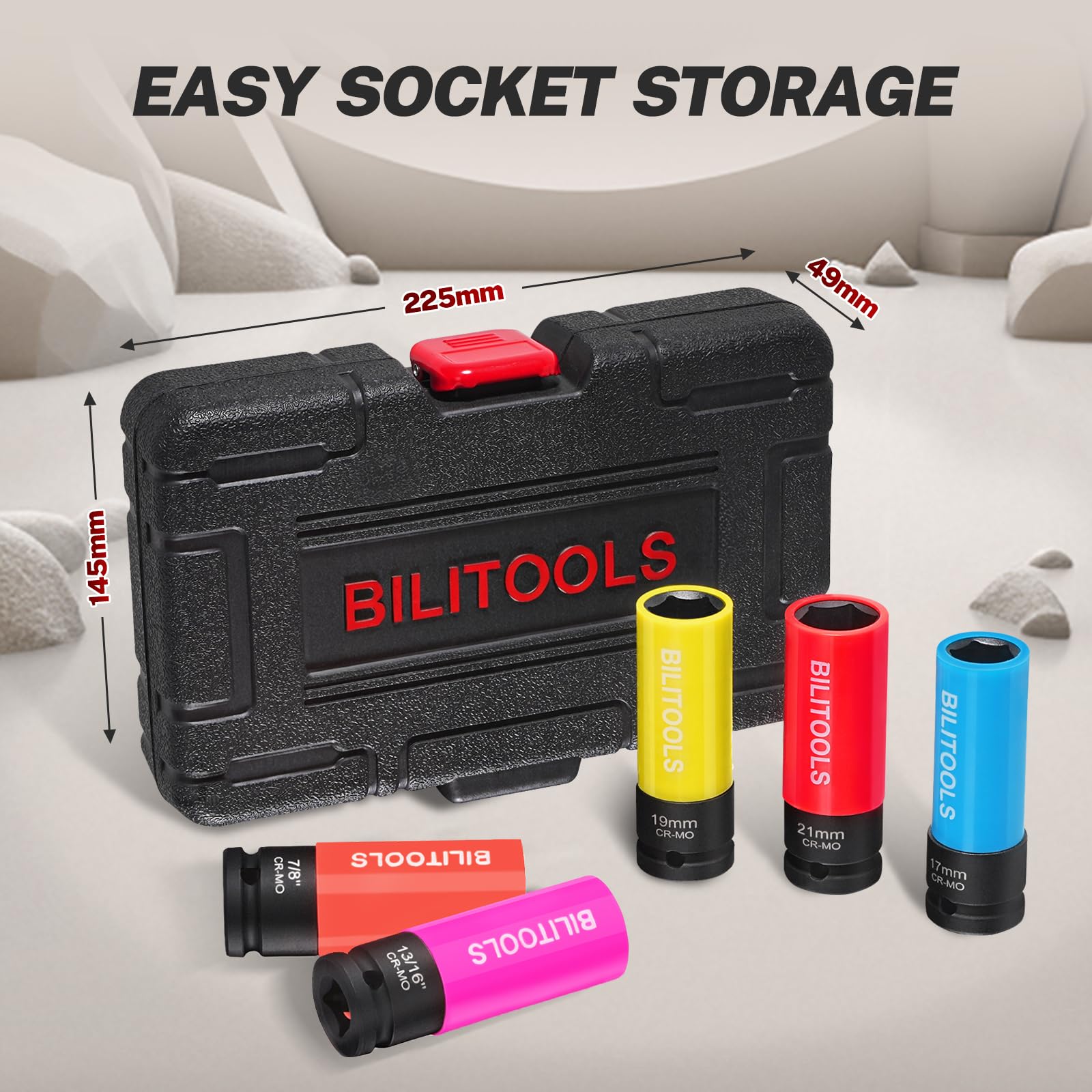 BILITOOLS rotatable nylon shell close-up reducing wheel scratches during work