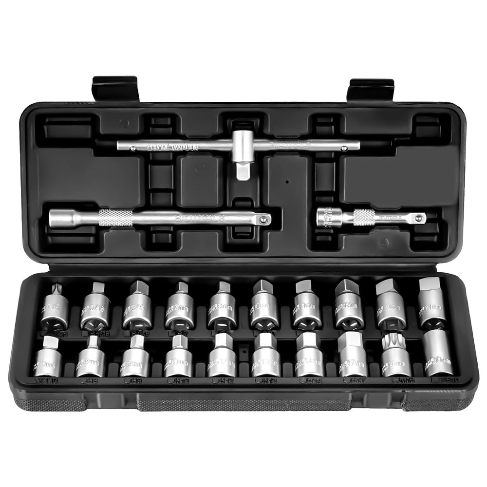 BILITOOLS front case view showing organized socket layout and portability