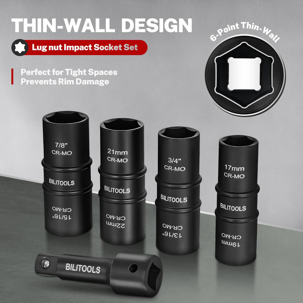 BILITOOLS laser-etched size marking closeup ensuring fast, accurate socket selection