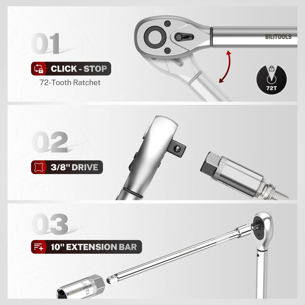 BILITOOLS torque wrench clicking during use to prevent over-tightening