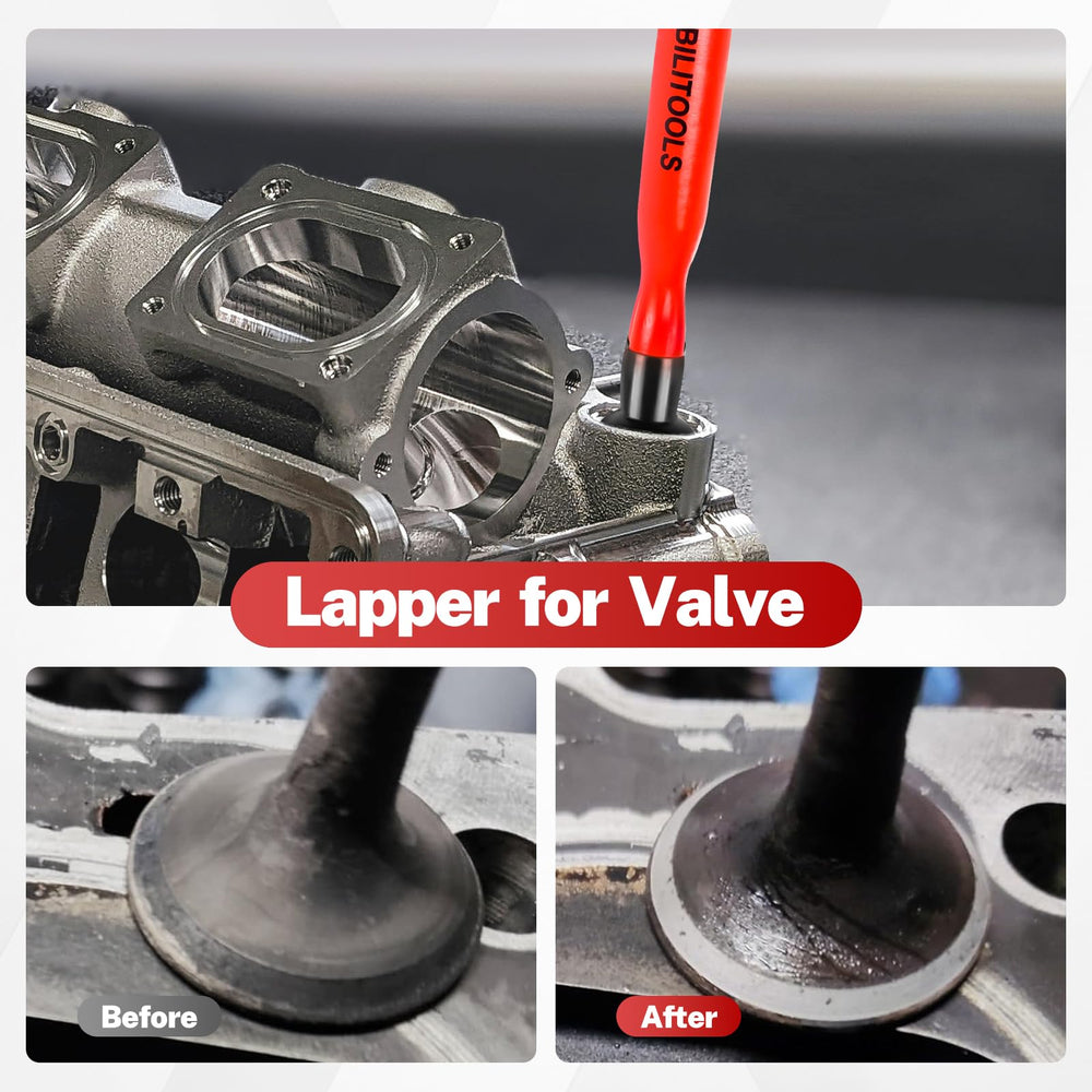 BILITOOLS wooden valve lappers with rubber cups for controlled lapping