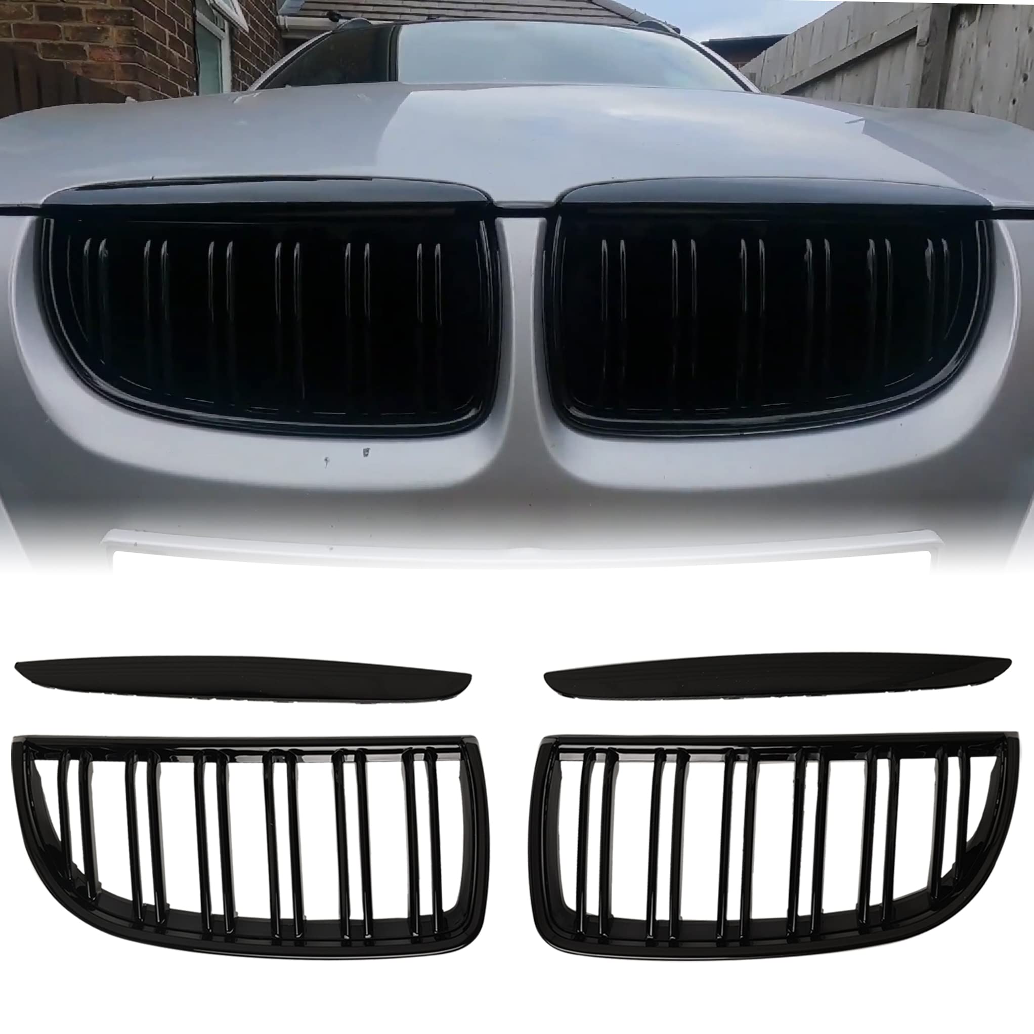 BILLDIO front view showing glossy black kidney grilles for bold styling