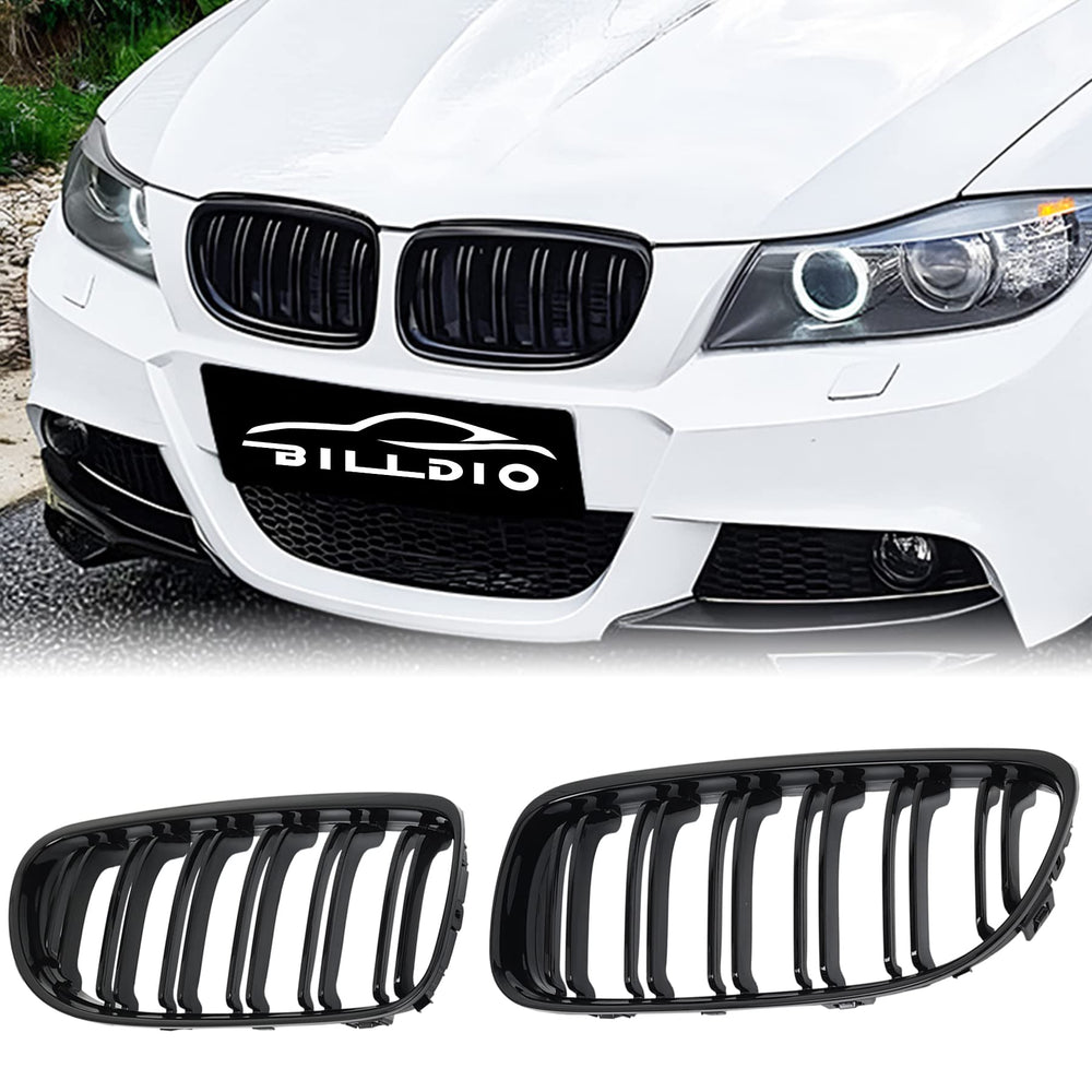 BILLDIO front view gloss black grille showing aggressive new look