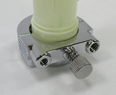 Billet Proof chrome cable housing clamp securing cables and preserving finish