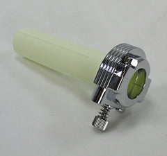 Billet Proof closeup of knurled tension screw for precise return adjustment