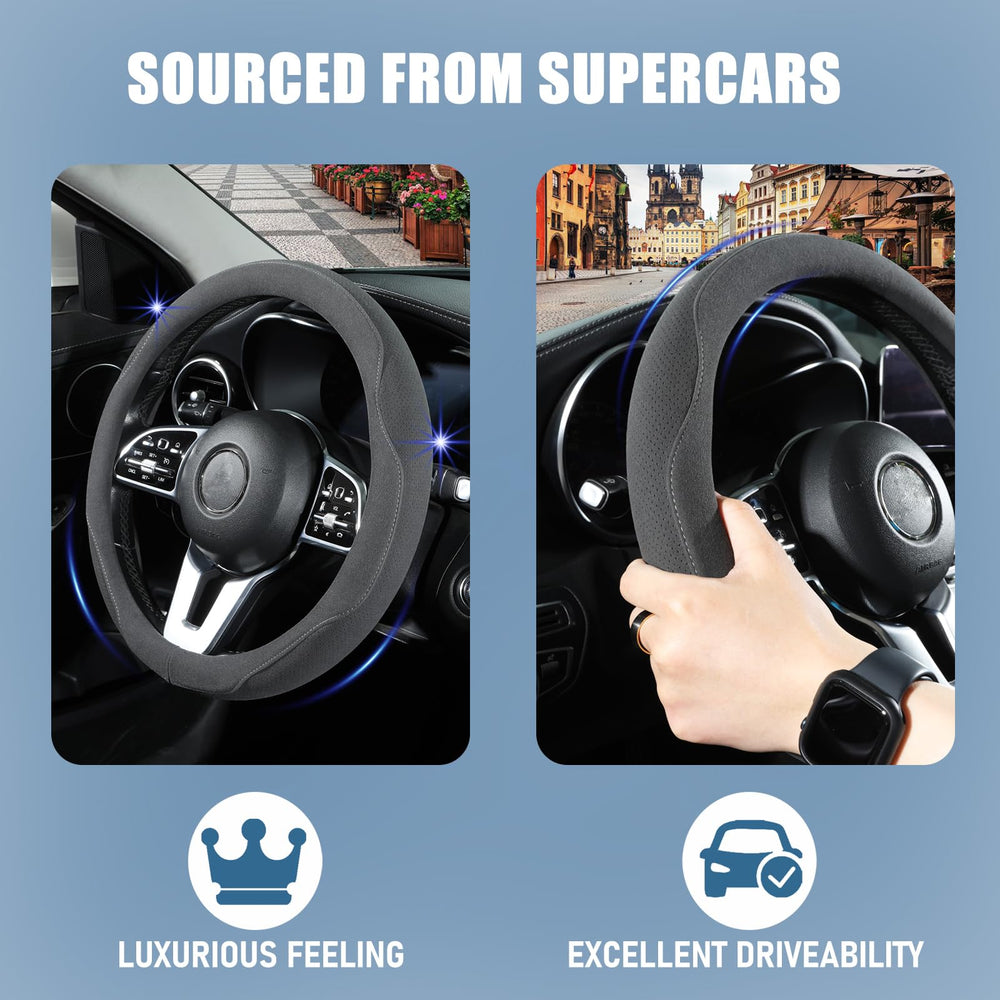 Binsheo installed in car interior showing improved steering comfort