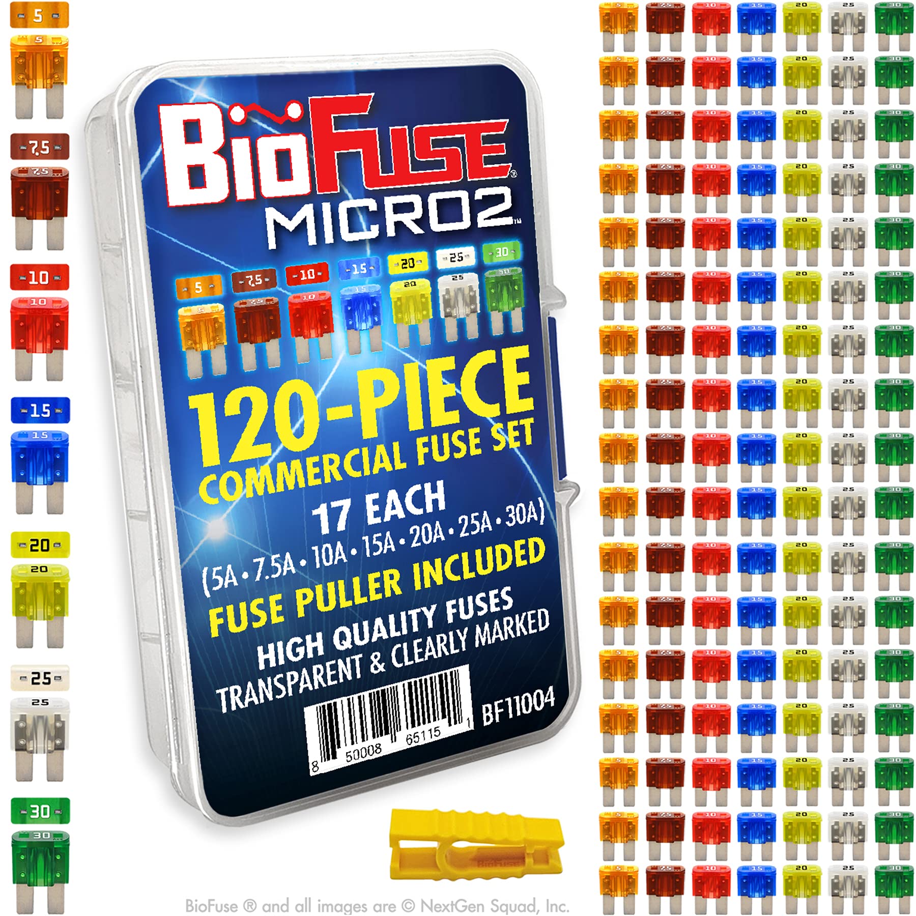 BIOFUSE front packaging showing assortment and included puller for quick identification